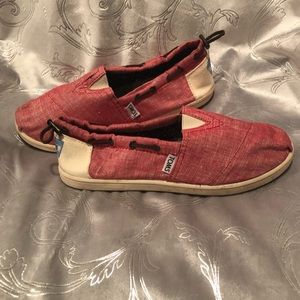 Toms Red Youth Bimini shoes